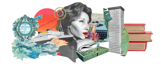 Logo com o rosto de Clarisse Lispector